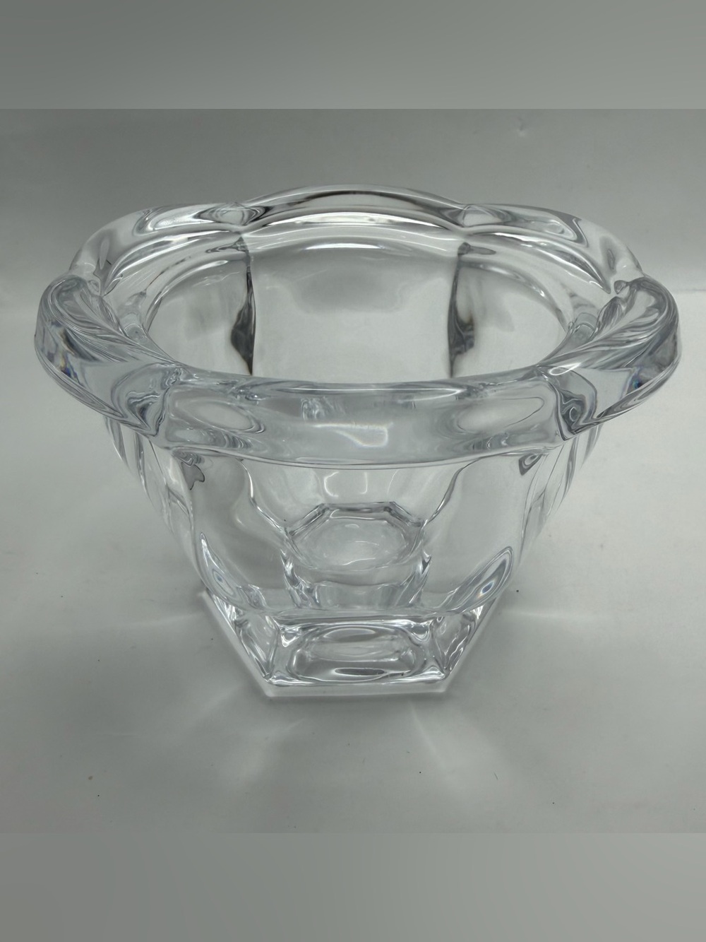 Baccarat France Bretagne Crystal Jam or Sugar Bowl Dish - No Lid